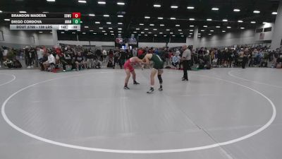 138 lbs Champ. Rd Of 128 - Brandon Madera, South Side Wrestling Club vs Diego Cordova, Atrisco Heritage Academy High School Wrestling