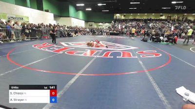 124 lbs Round Of 16 - Sierra Chiesa, PA vs Ava Strayer, IN