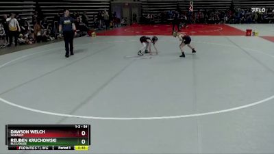 54 lbs Champ. Round 1 - Reuben Kruchowski, RLCC/Oklee vs Dawson Welch, Wabasso