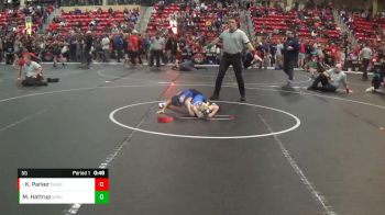 55 lbs Champ. Round 1 - Kamdynn Parker, Chaparral Kids Wrestling Club vs Maddox Hattrup, WICHITA WRESTLING CLUB