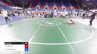 113 lbs Cons 8 #1 - Graydon Martin, VA vs Dylan Frothinger, ID