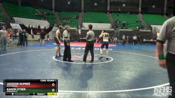 5A 120 lbs Cons. Round 1 - Jackson Dupree, Scottsboro vs Kanon Kyser, Springville