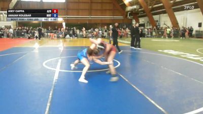 128A lbs Rr Rnd 2 - Joey Cappa, Alpha Girls, Esasd South vs Anaiah Kolesar, Northeast Bradford