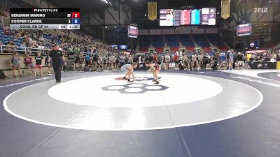 100 lbs Cons. Rd Of 64 - Benjamin Marino, NY vs Cooper Clarke, IL