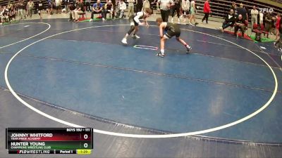 111 lbs Semifinal - Johnny Whitford, Team Pride Academy vs Hunter Young, Champions Wrestling Club