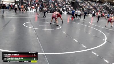 174 lbs Champ. Round 1 - Alexander Holguin, Colorado Mesa University vs Cooper French, Nebraska