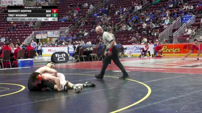 139 lbs Consi 3 - Barrett Keiffer, Manheim Central vs Trey Wagner, Northampton Area