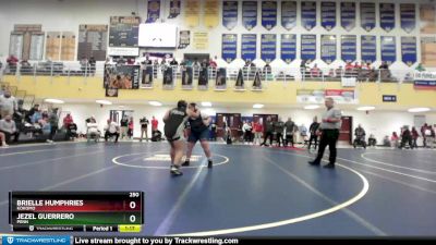 250 lbs Quarterfinal - Brielle Humphries, Kokomo vs Jezel Guerrero, Penn