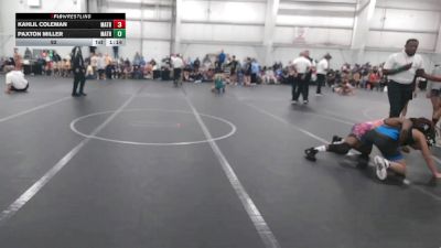 92 lbs Round 2 (8 Team) - Kahlil Coleman, Mat Assassins Black vs Paxton Miller, Mat Assassins Red