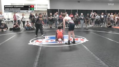 113 lbs Consi Of 64 #1 - Shawnley Clervoyant, FL vs Aiden Burkholder, NC