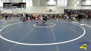 145 lbs Round 3 - Emily Robar, BH-BL Youth Wrestling vs Hailey Lichtenstein, Bear Cave Wrestling