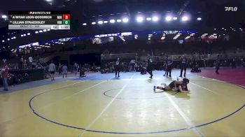 140 lbs Champ. Round 2 - A`Niyah Leon-Goodrich, Miami Southridge Hs vs Lillian Straessley, Viera