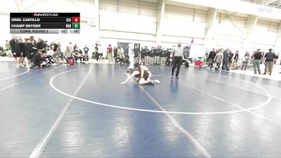 132 lbs Cons. Round 2 - Champ Snyder, Bonneville vs Uriel Castillo, Cedar Valley