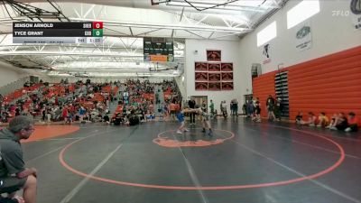 94-101 lbs Round 3 - Jenson Arnold, Sheridan Junior High School vs Tyce Grant, Cody Middle School