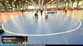130 lbs Rd# 10- 4:00pm Saturday Final Pool - David Evans, NCWAY National Team vs Becket Bovenizer, Morris Fitness