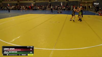 100 lbs Cons. Round 2 - Jonny Speer, PEM (Plainview/Elgin/Millville) vs Arlo Ascheman, Minneota