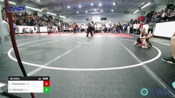 38-40 lbs Quarterfinal - Lane Pankaskie, Claremore Wrestling Club vs Keaton Holcomb, Tahlequah Wrestling Club