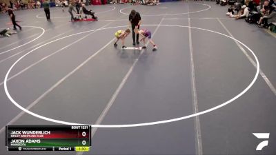 60-63 lbs Cons. Round 2 - Jack Wunderlich, Simley Wrestling Club vs Jaxon Adams, Minnesota