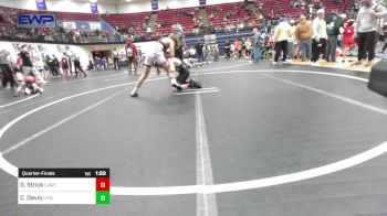 120 lbs Quarterfinal - Gus Strick, Lawrence Elite vs Corbin Davis, Lions Wrestling Academy