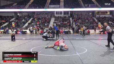 106 lbs Quarterfinal - Maddoc Johnston, Spring Hill Wrestling Club vs Xzephren Donner, Russell