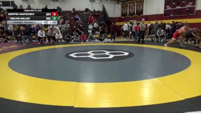 165 lbs Champ. Round 3 - Melvin Miller, Bishop McCort vs Griffin Vantichelt, Crown Point