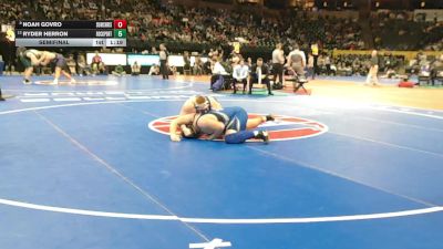 285 Class 1 lbs Semifinal - Noah Govro, Summit Christian Academy vs Ryder Herron, Rock Port