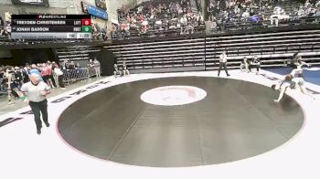 6A 144 lbs Champ. Round 1 - Treyden Christensen, Layton vs Jonah Barron, Riverton