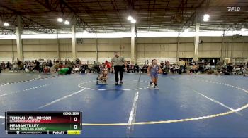 75 lbs Cons. Semi - Teminah Williamson, Clearwater Valley USA vs Mearah Tilley, Sublime Wrestling Academy