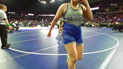 170 lbs Consolation - Mikayla Lancaster, Gregori vs Eva Garcia, Newport Harbor