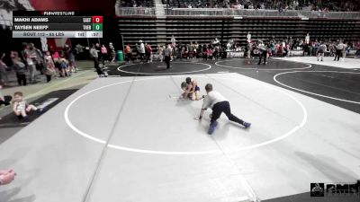65 lbs Consi Of 8 #1 - Makhi Adams, Eastside United vs Taysen Neeff, Thermopolis WC