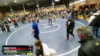 132 lbs Cons. Round 3 - Harley Uvalle, Chiawana vs Tanner George, Coeur D`Alene High School