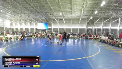 138 lbs Placement Matches (8 Team) - Isaiah Gallegos, Colorado vs Hunter Avalos, Texas Gold