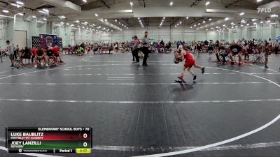 70 lbs Cons. Semi - Luke Baublitz, Mayfield Mat Academy vs Joey Lanzilli, Refinery