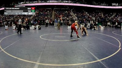 2A 138 lbs Champ. Round 1 - Kaden Rosenbrock, Pasquotank County High School vs Dylan Belmont, Monroe