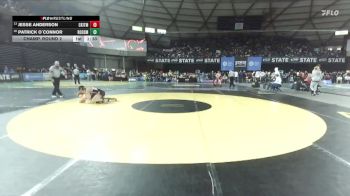 Boys 3A 165 lbs Champ. Round 2 - Jesse Anderson, Central Kitsap vs Patrick O`Connor, Roosevelt