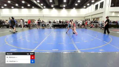 120 lbs 1/4 Final - Makayla Matson, Ny vs Esperanza Huitron, Ga