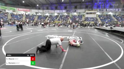 54 lbs Consi Of 8 #1 - Elijah Moore, Montrose Elite vs Landon Romero, Monte Vista Takedown Club