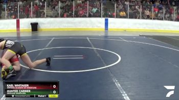 158 lbs Quarterfinal - Hunter Carrier, Grayling Grapplers vs Kael Whitaker, Simmons Academy Of Wrestling