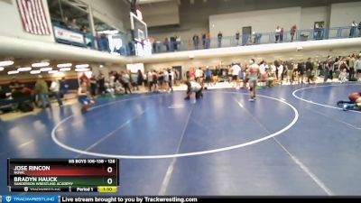 126 lbs Cons. Round 1 - Bradyn Hauck, Sanderson Wrestling Academy vs Jose Rincon, NOWC