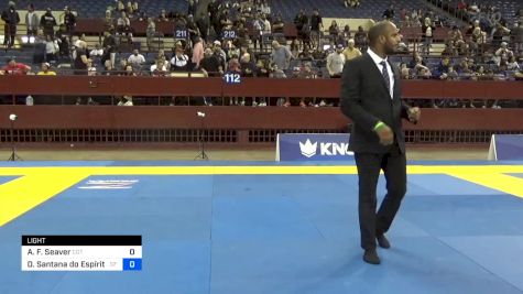 Alexander F. Seaver vs Diego Santana Do Espírito Santo 2024 Pan IBJJF Jiu-Jitsu No-Gi Championship