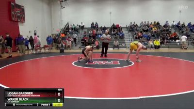 190 lbs Round 2 - Logan Gardner, Eddyville-Blakesburg-Fremont vs Waker Black, CR Kennedy