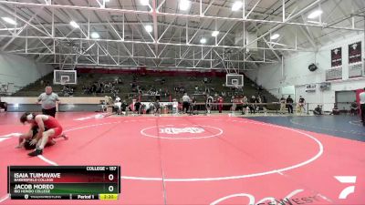 157 lbs Cons. Round 4 - Isaia Tuimavave, Bakersfield College vs Jacob Moreo, Rio Hondo College