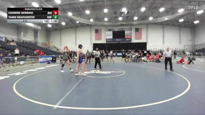 215 lbs Semifinals (4 Team) - Carmine Gerbino, John H Glenn HS vs Yanni Drapaniotis, Unatego-Unadilla Valley-Franklin