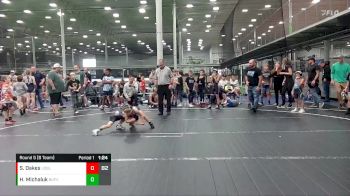 52 lbs Round 5 (8 Team) - Sawyer Oakes, U2 Upstate Uprising Blue vs Henry Michaluk, Buffalo Valley WC