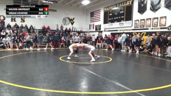 120 lbs 1st Place Match - Urijah Courter, West Marshall vs Kolton Grotegut, Waukon