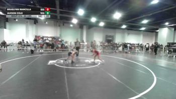 65 lbs 2nd Place - Braelynn Mancilla, Ravage WC vs Jaxson Cole, Yucaipa Thunder WC