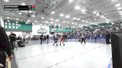 190 lbs Cons. Round 2 - David Williams, Hemet vs Naithan Chavez, JW North