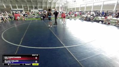 120 lbs Round 3 (8 Team) - Kai Christiansen, Idaho vs Elijah Collick, Maryland