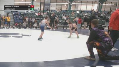 88/92 Round 3 - Logan Riley, Riled Up Wrestling vs Kamdyn Schimek, Falconer