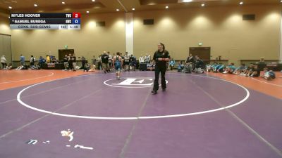 126 lbs Cons. Sub-semis - Myles Hoover, Tiger Wrestling Club vs Samuel Burega, Hammer Wrestling Club